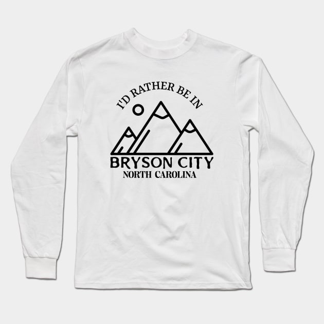 Bryson City, North Carolina Long Sleeve T-Shirt by Mountain Morning Graphics